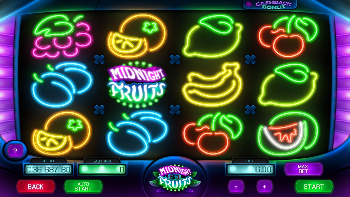 Apollo Games 出品的 Midnight Fruits 81 老虎機遊戲