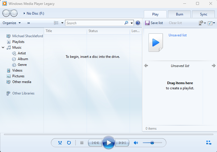 Windows Media Player 舊版