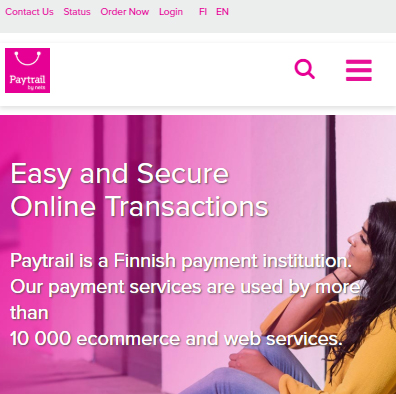 Paytrail線上賭場提款