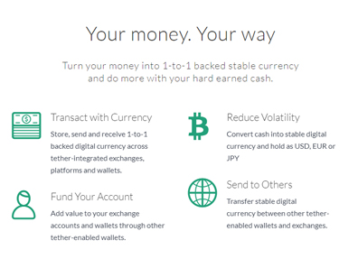 線上賭場網站上的 Tether
